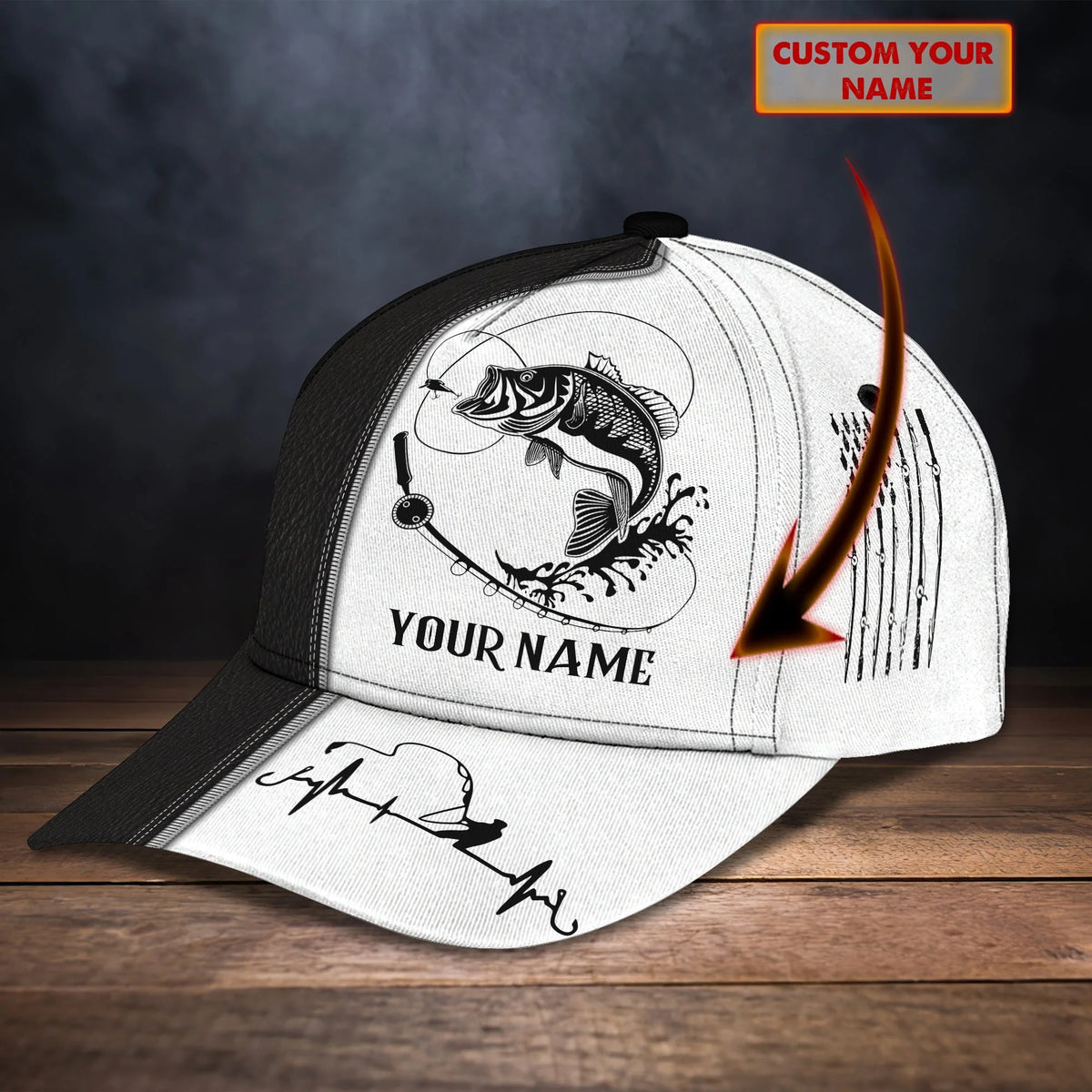 Fishing - Personalize Name Cap  - H98 326 FISH0218