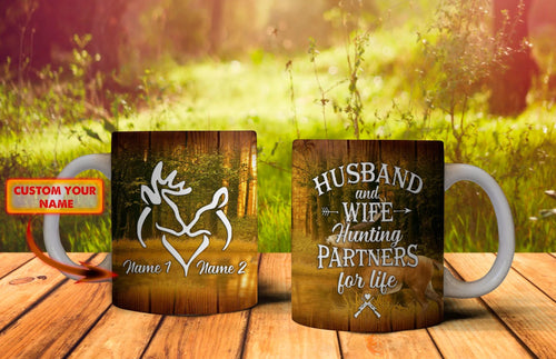Customize Name Mug For Hunting Lover Couple HNT0134