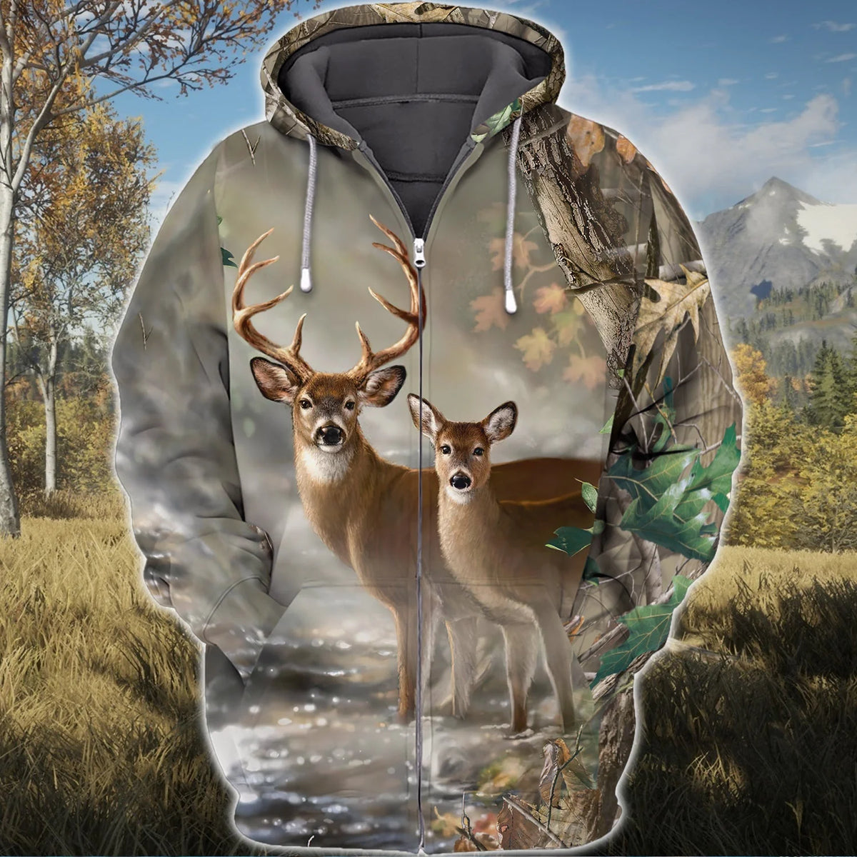 Hunting - 3D Full Print Zipper Hoodie 34 - CV98 HNT0091