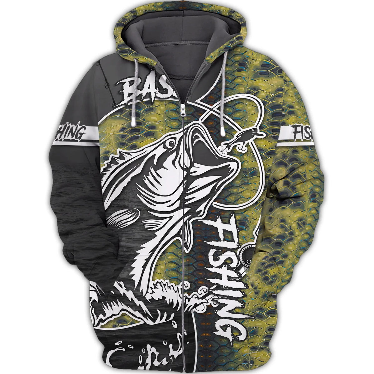 Bass Fishing 3D Printed Unisex Hoodie Tshirt FISH0078