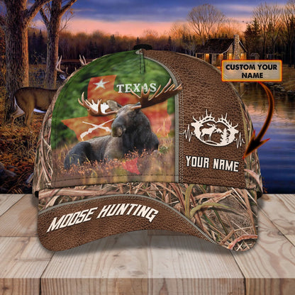 Moose Hunting - Personalized Name Cap - Vtm99 HNT0187