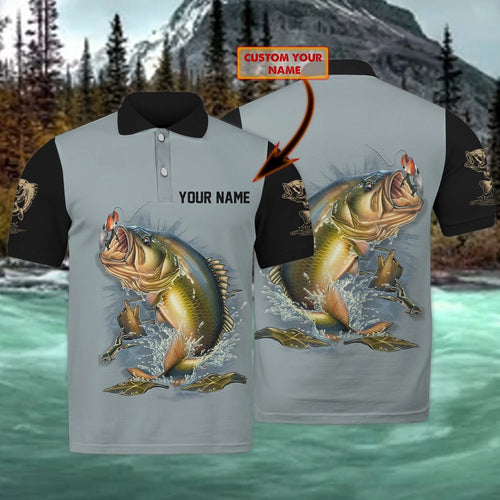 Fishing - Personalized Name 3D Polo Shirt - dat93 FISH0120