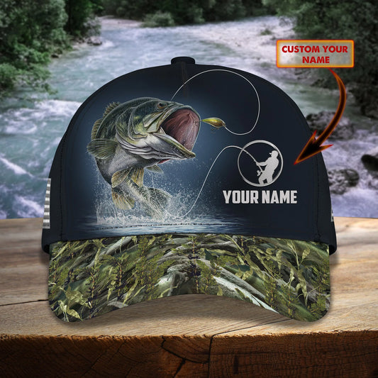 Bass Fishing Classic Cap Custom Name - 979 FISH0037