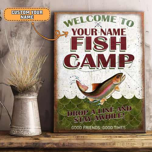 Fish Camp - Custom Canvas - Vhv-canvas-008 FISH0254