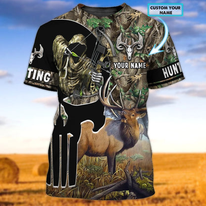 ELK Hunting 067 - Personalized Name 3D Tshirt - DAT93 HNT0299