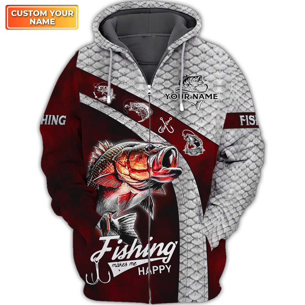Custom 3D Bass Fishing 3D Full Print Shirts, Unique Design for Anglers, Perfect Gift for Bass Fishing Enthusiasts! FISH0002
