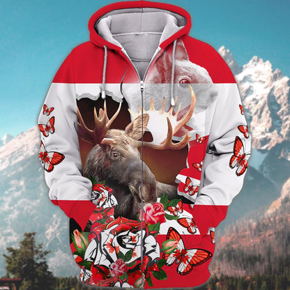 Moose Hunting Canada - 3D Full Print Shirts HNT0128