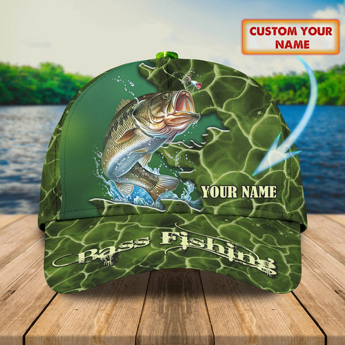 Fishing 3 - Personalized Name Cap - Hta FISH0139