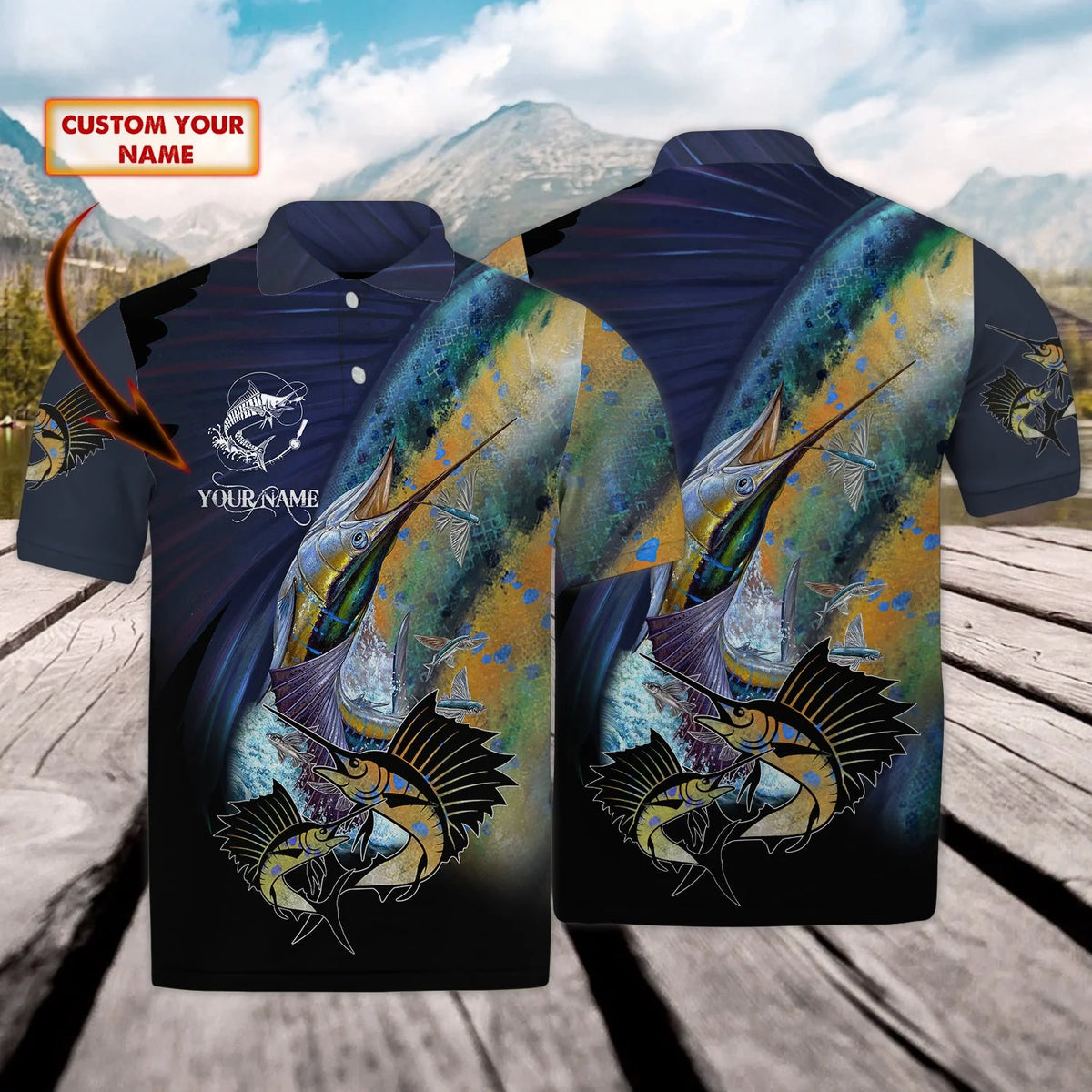 Fishing - Personalized Name 3D Polo Shirt - Nmd 07 FISH0112