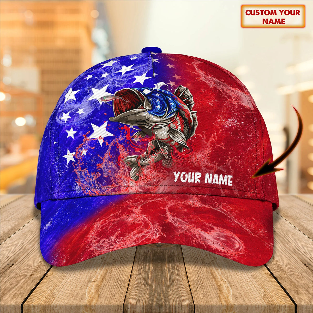 Fishing 03 - Personalized Name Cap - Pth98 FISH0161