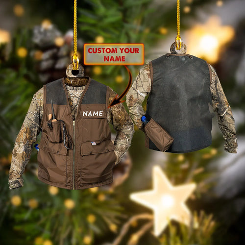 Hunting Ornament - Custom Ornament - Hunting Vest Ornament2 - Hdmt ORN0005