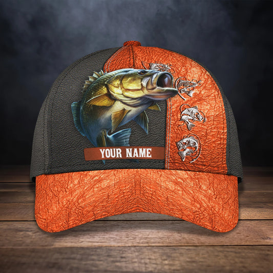 Bass Fishing - Personalized Name Cap FISH0200