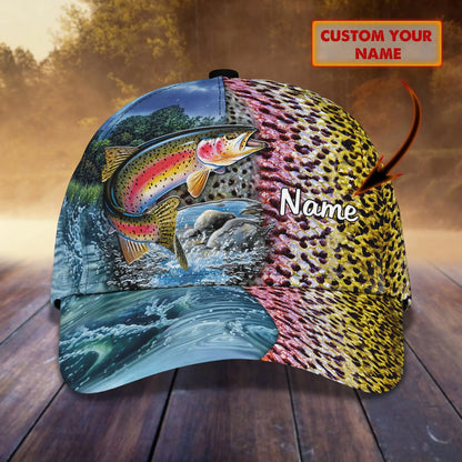 Trout Fishing 17 - Personalize Name Cap  - Loop - Ntp-178 FISH0225