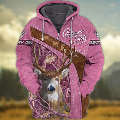 Country Girl - 3D Zipper hoodie - TT99 284 HNT0099