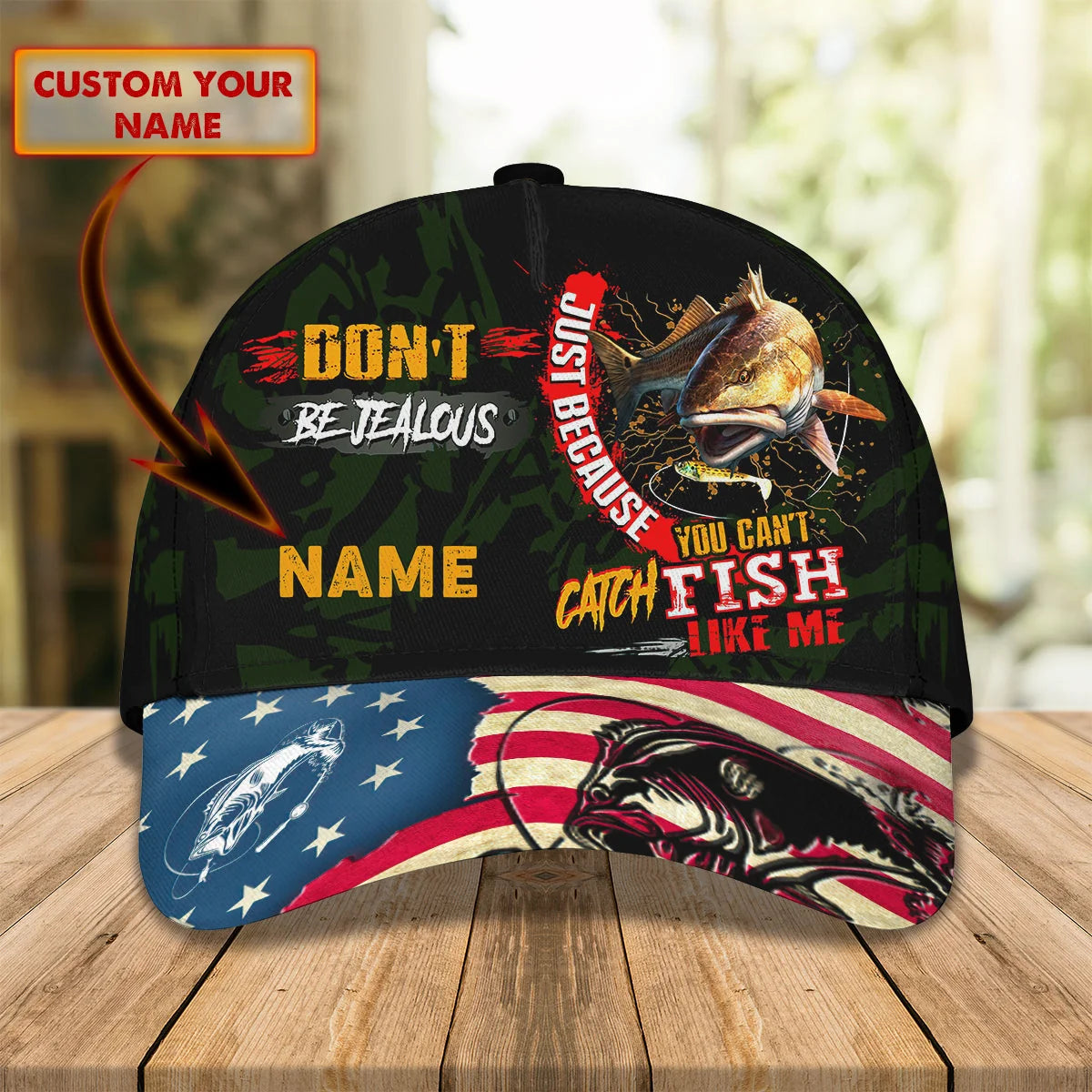 Fishing Hd98 - Personalized Name Cap -Loop- Hd98 24 FISH0179