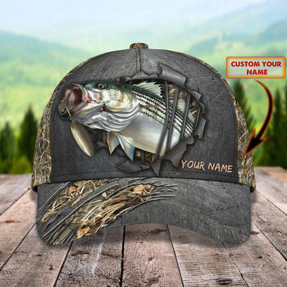 Fishing Camo - Personalized Name Cap - Pth98 FISH0046