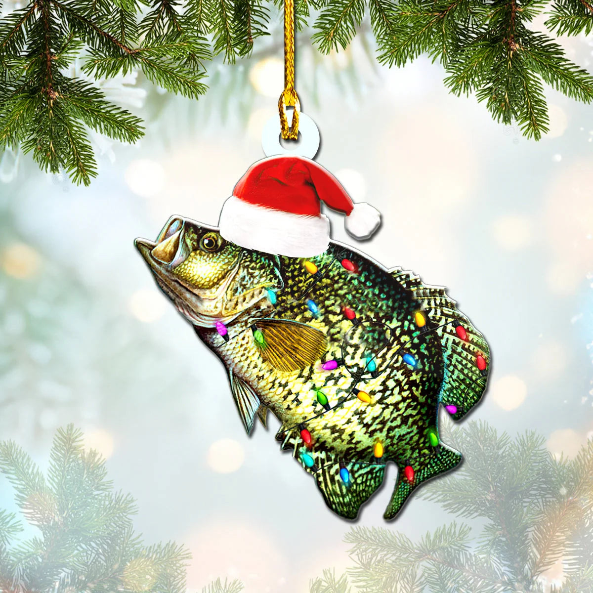 Crappie Fishing - Shaped Ornament - 530 ORN0048