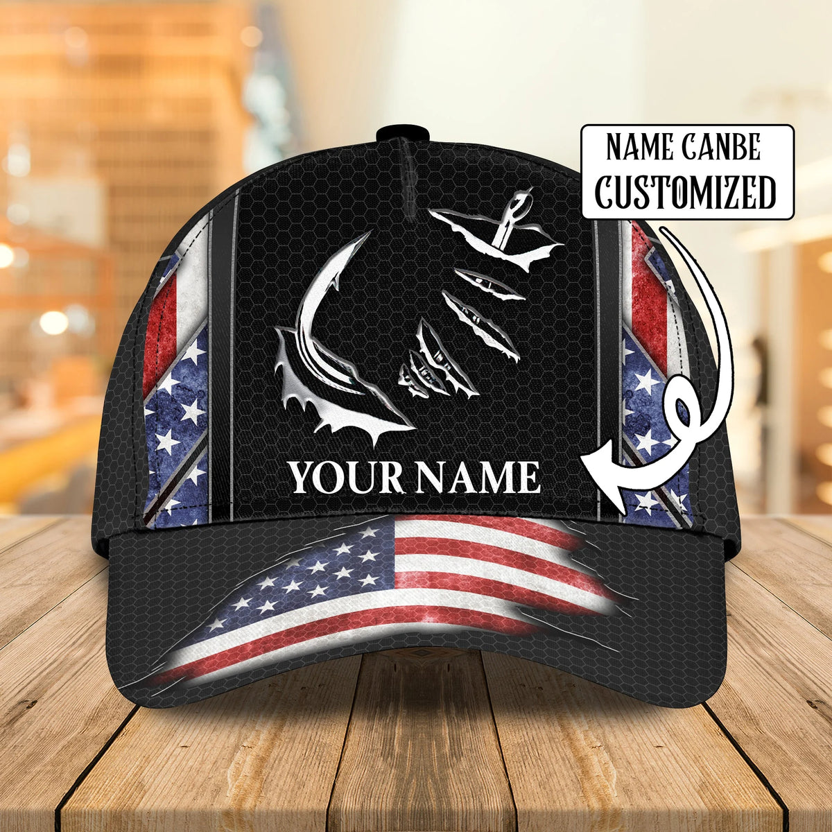Fishing - Personalized Name Cap - Co98 FISH0127