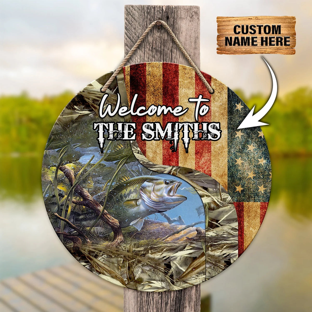 Custom Wooden Sign - Fishing - Fuly 13 FISH0287