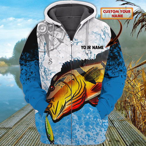 Custom 3D Bass Fishing 3D Full Print Shirts, Unique Design for Anglers, Perfect Gift for Bass Fishing Enthusiasts! FISH0015