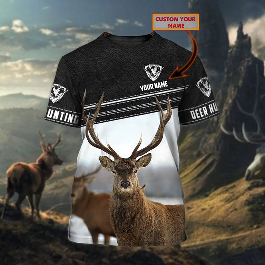 Hunting 09 - Personalized Name 3D Tshirt - HN95 HNT0282