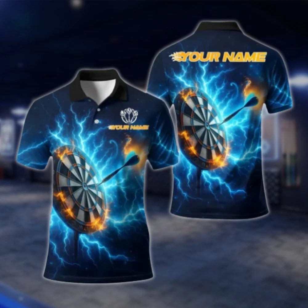 Custom Thunder Dart Polo Shirt For Men, Custom Team Thunder Dart Shirts DAT0351
