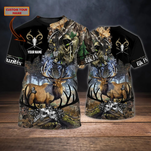 ELK Hunting 065 - Personalized Name 3D Tshirt - DAT93 HNT0295