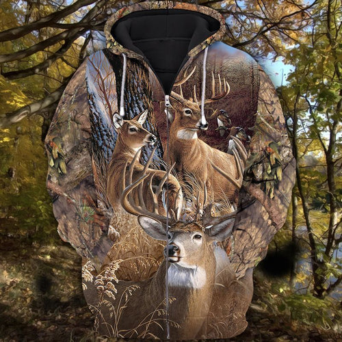 3D Zipper Hoodie - Hunting 09 HNT0009