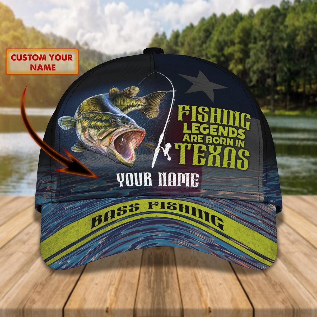 Classic Cap - Fishing Texas FISH0157