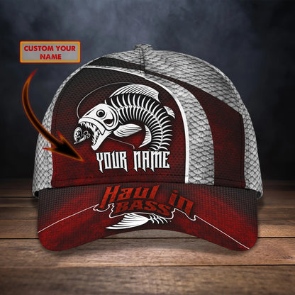 Haul in Bass - Personalized Name Cap FISH0271