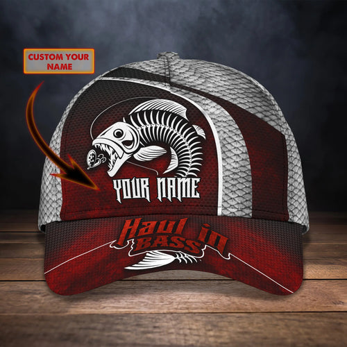 Haul in Bass - Personalized Name Cap FISH0271