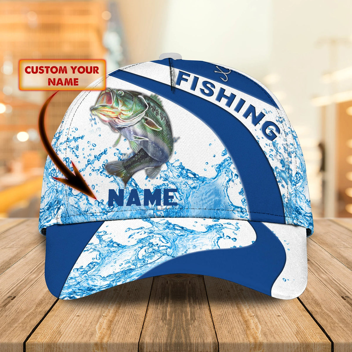 Fishing - Personalized Name Cap - Nbtt FISH0124