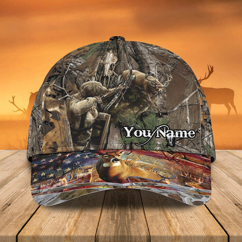 Deer Hunting - Bow Hunting 2 - Personalized Name Cap 8 - Nvc97 HNT0154