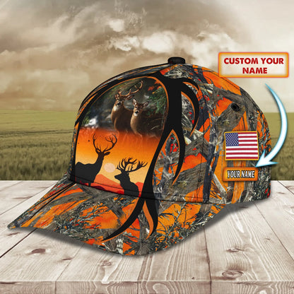 Hunting02 - Personalized Name Cap Deer Hunter - ATM2K HNT0219