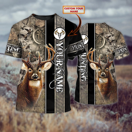 Deer Hunting - Personalized Name 3D Tshirt - Boom HNT0266
