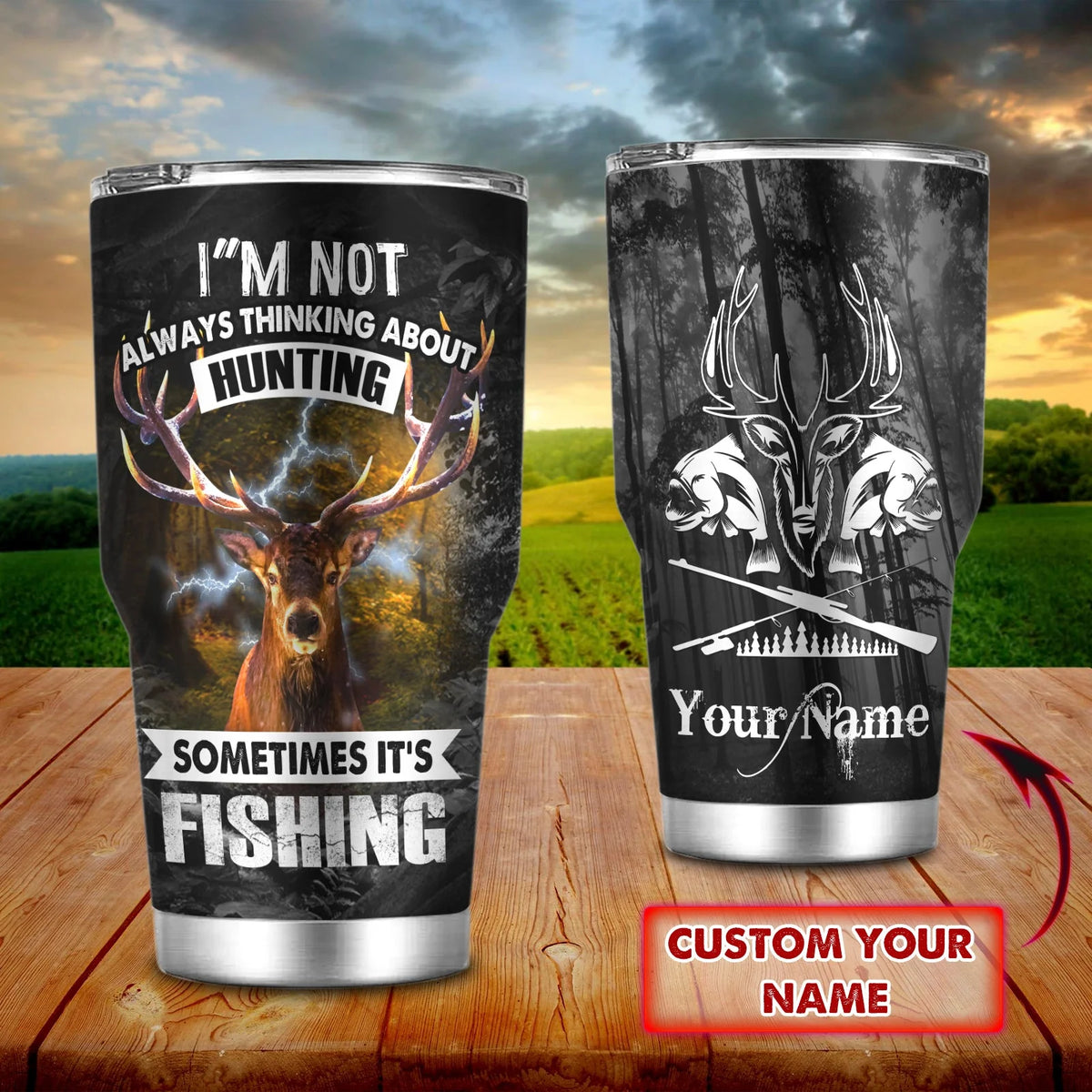 Fishing and Hunting 04 - Custom Tumbler - Loop - Ntp-243 FISH0289