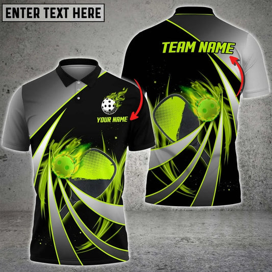 Pickleball Tornado Pattern Personalized Name & Team Name 3D Shirts Tad Gift For Pickleball Player PKL0082