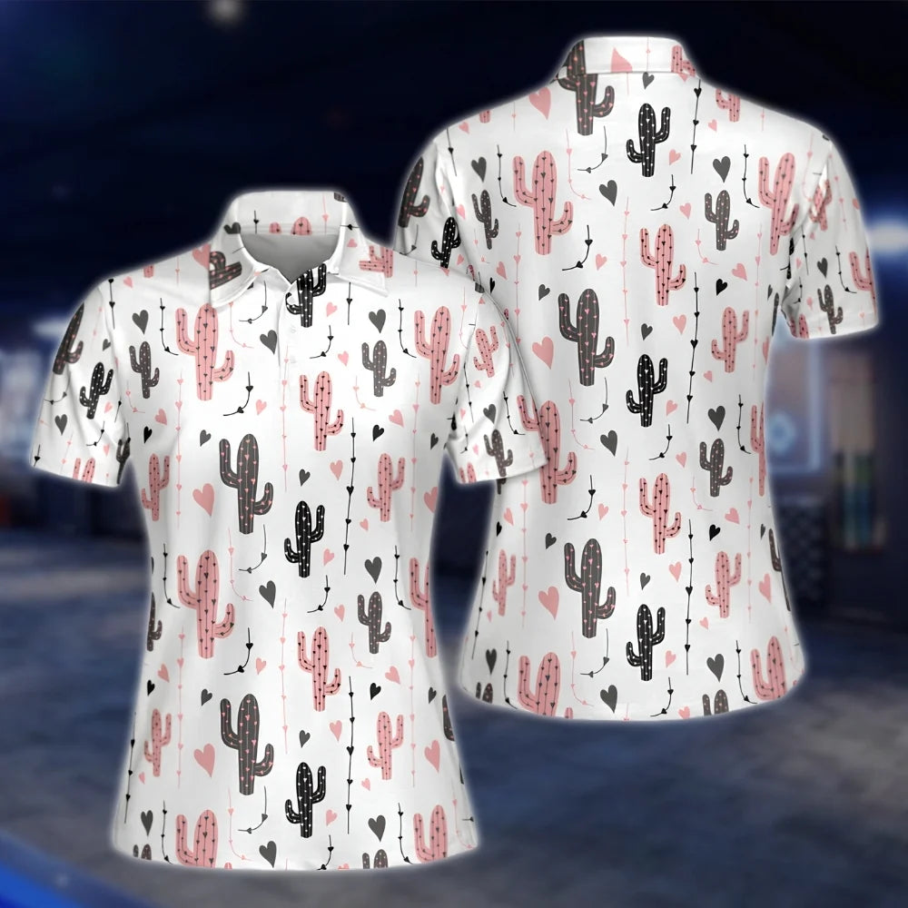 Women's Cactus Golf Polo Shirts, Cactus Golf Shirts Ladies GOF0276