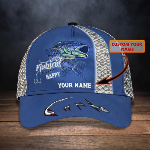 Bass Fishing 02 - Personalize Name Cap - 173 FISH0274