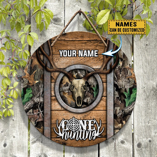Custom Wooden Sign - Gone Hunting - Nsd99 HNT0262