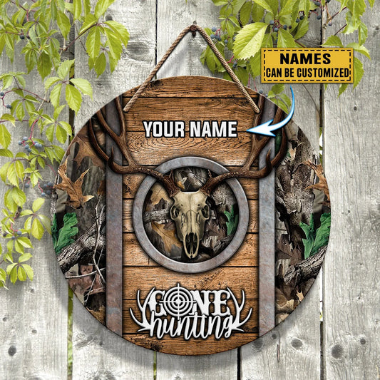 Custom Wooden Sign - Gone Hunting - Nsd99 HNT0262