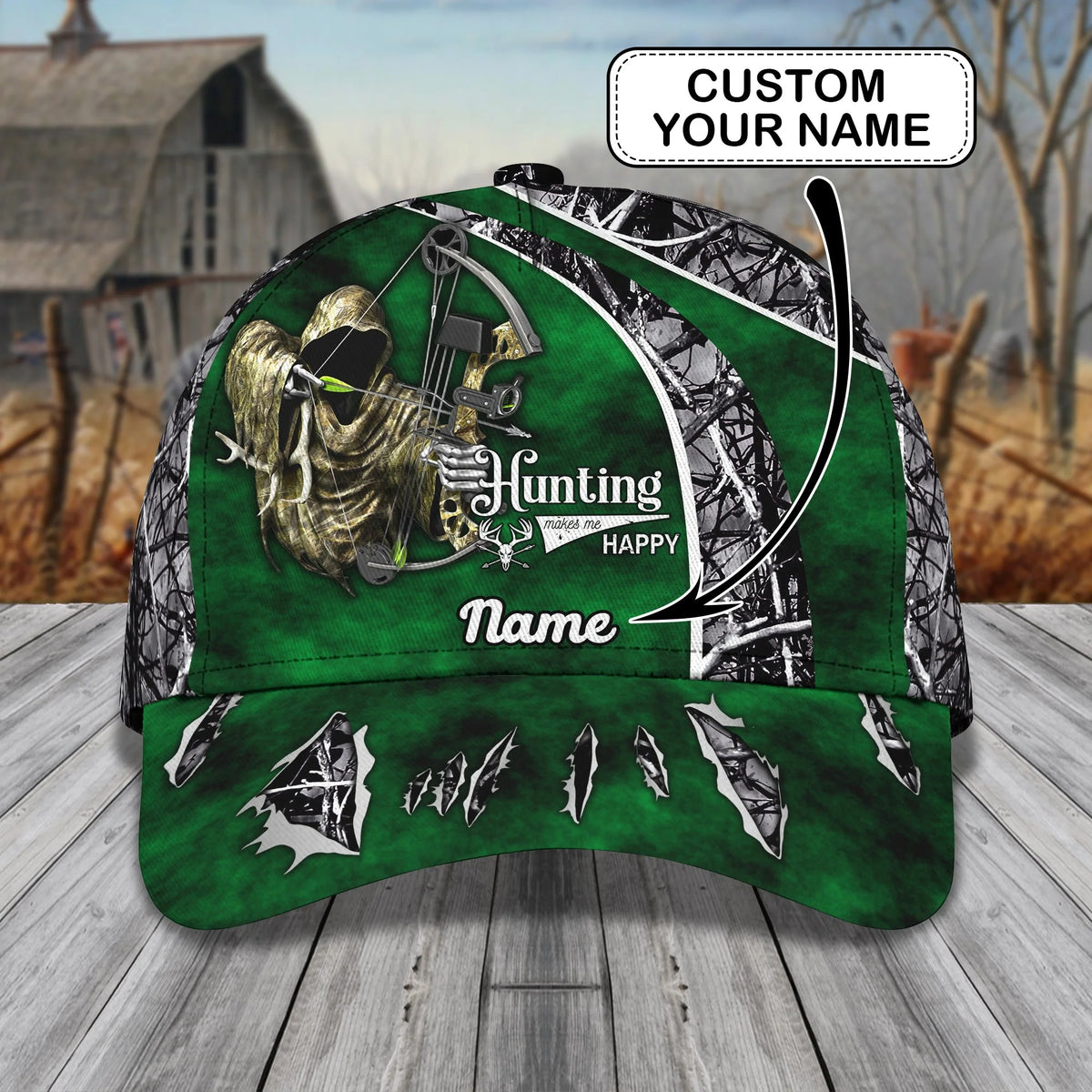Bowhunting - Personalized Name Cap - Loop - Vhv-cap-042 HNT0191