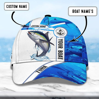 Tuna Ocean Fishing 2 - Personalized Name Cap - Nt168 - Ct071 FISH0235
