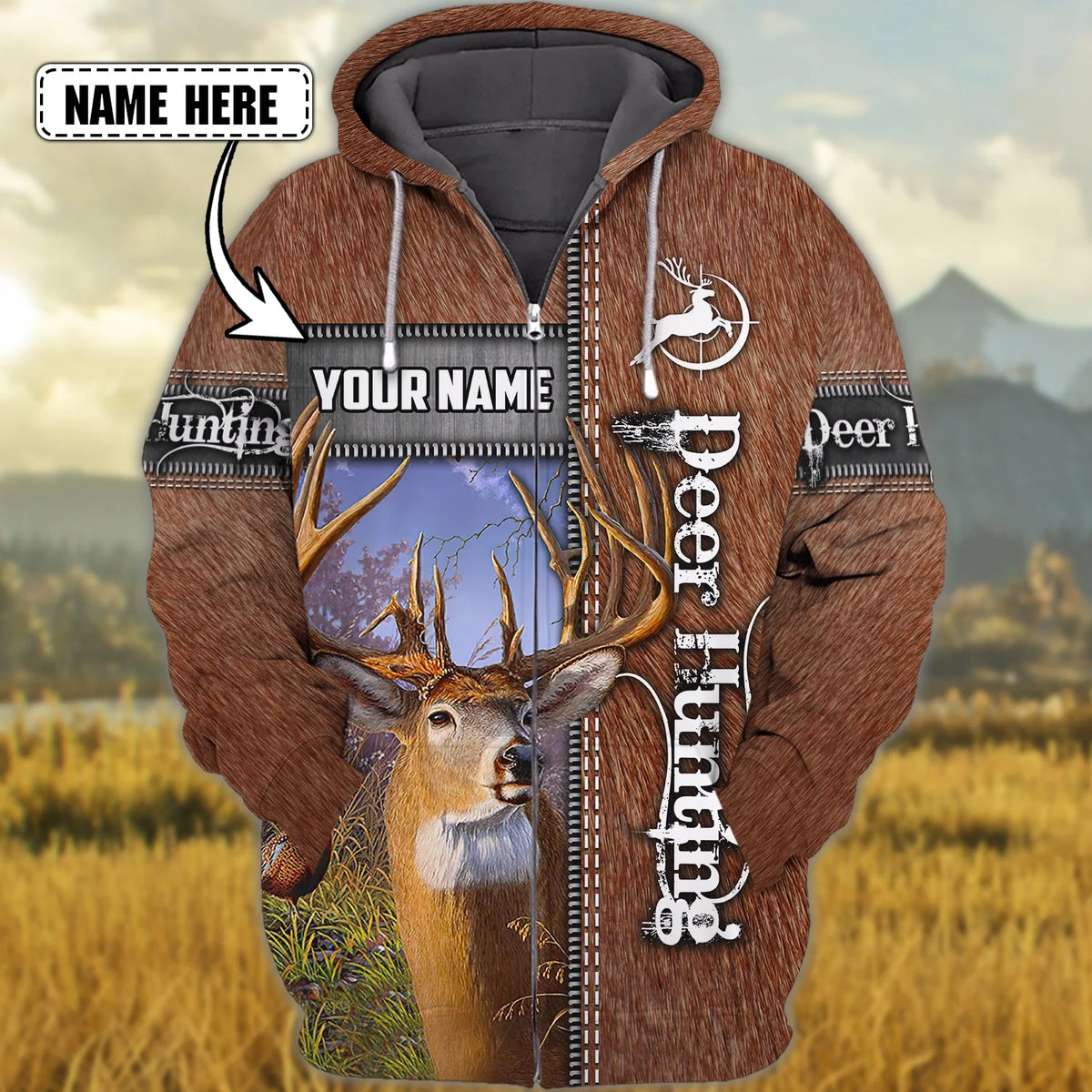 Deer Hunting Hoodie Zipper DT69-CT-1152 HNT0041