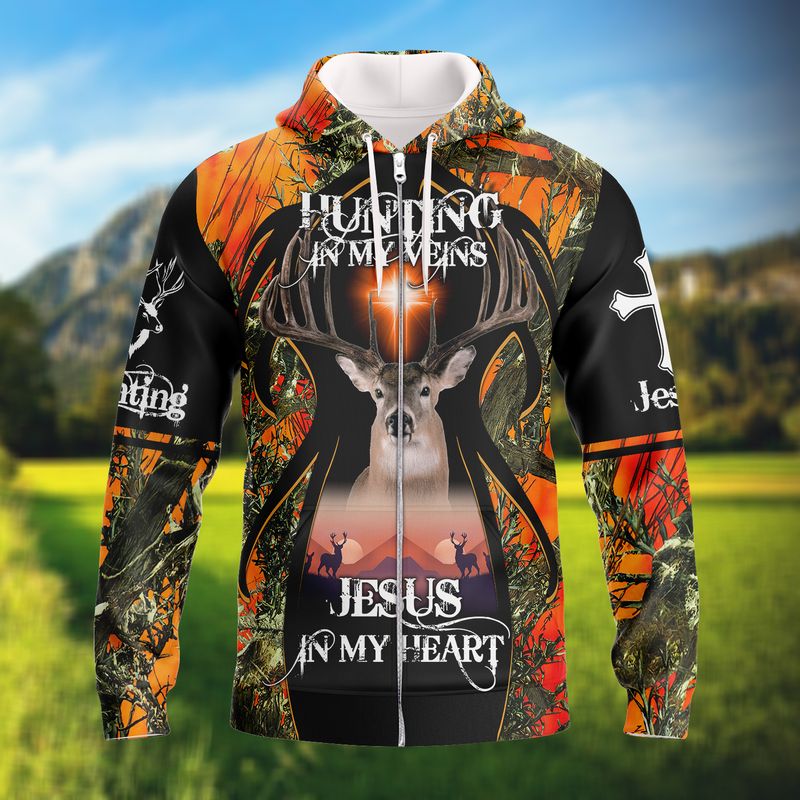 Zipper Hoodie Hunting Is My Vens- Hdmt ORN0115