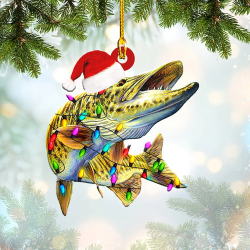 Musky Fishing - Shaped Ornament - 534 ORN0047