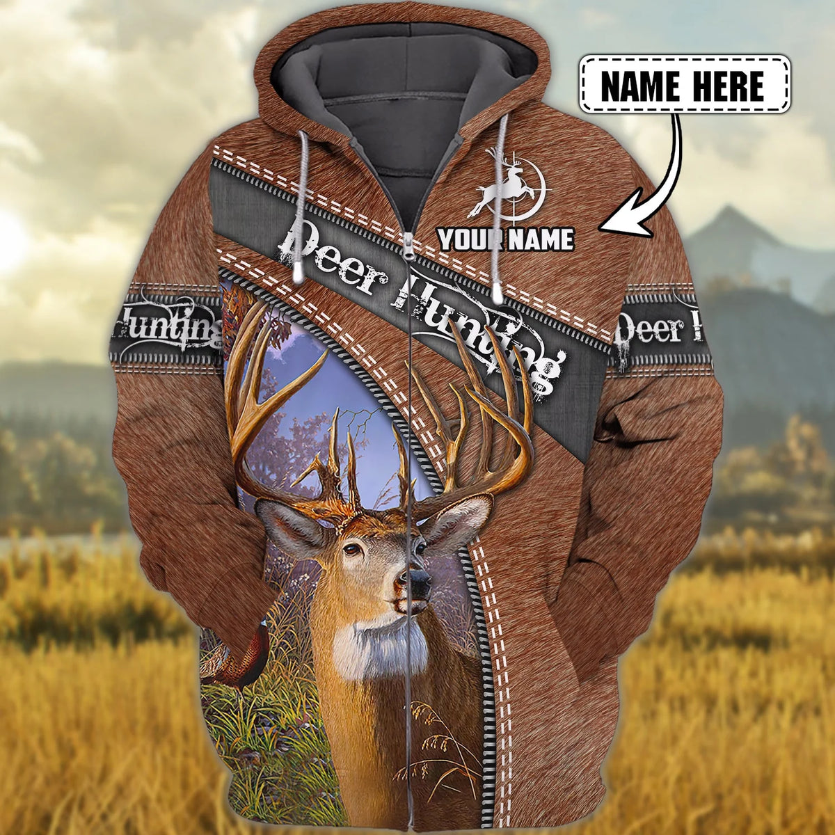 Deer Hunting Hoodie Zipper DT69-CT-1137 HNT0028