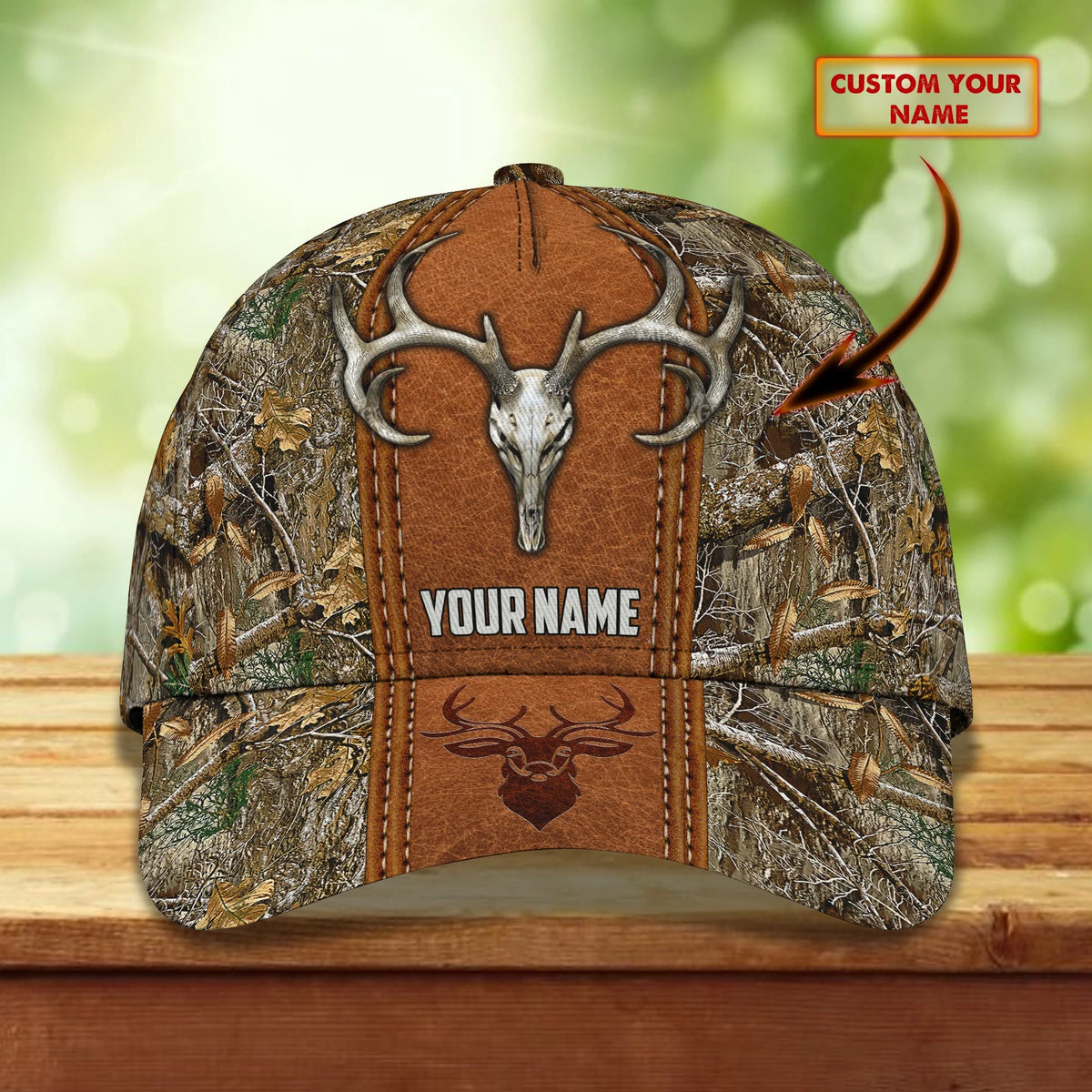 Deer Hunting 2 - Personalized Name Cap - Boom ORN0234