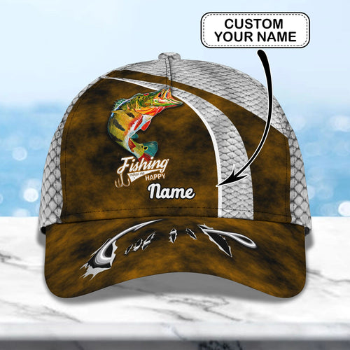 Peacock Bass Fishing 06 - Personalize Name Cap - 163 FISH0038