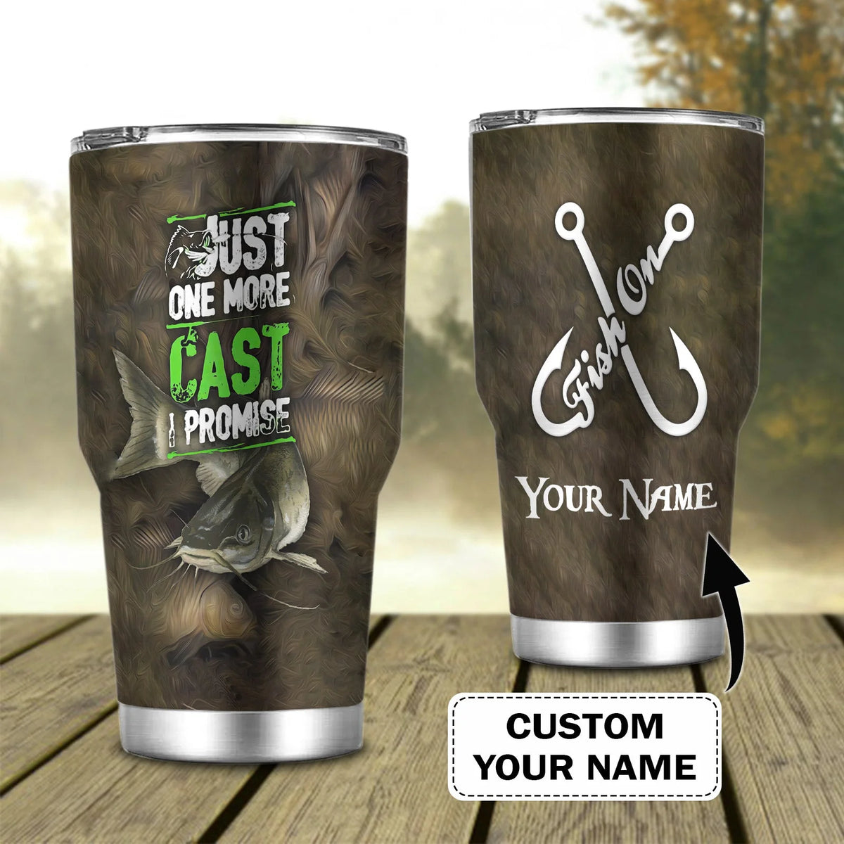 Fish On- Custom Tumbler - Loop - T2k-220 FISH0285
